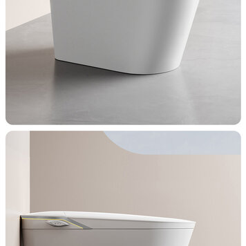 AKKTUEL Toilette intelligente IQ3 hauteur idéale, siège bidet automatique blanche