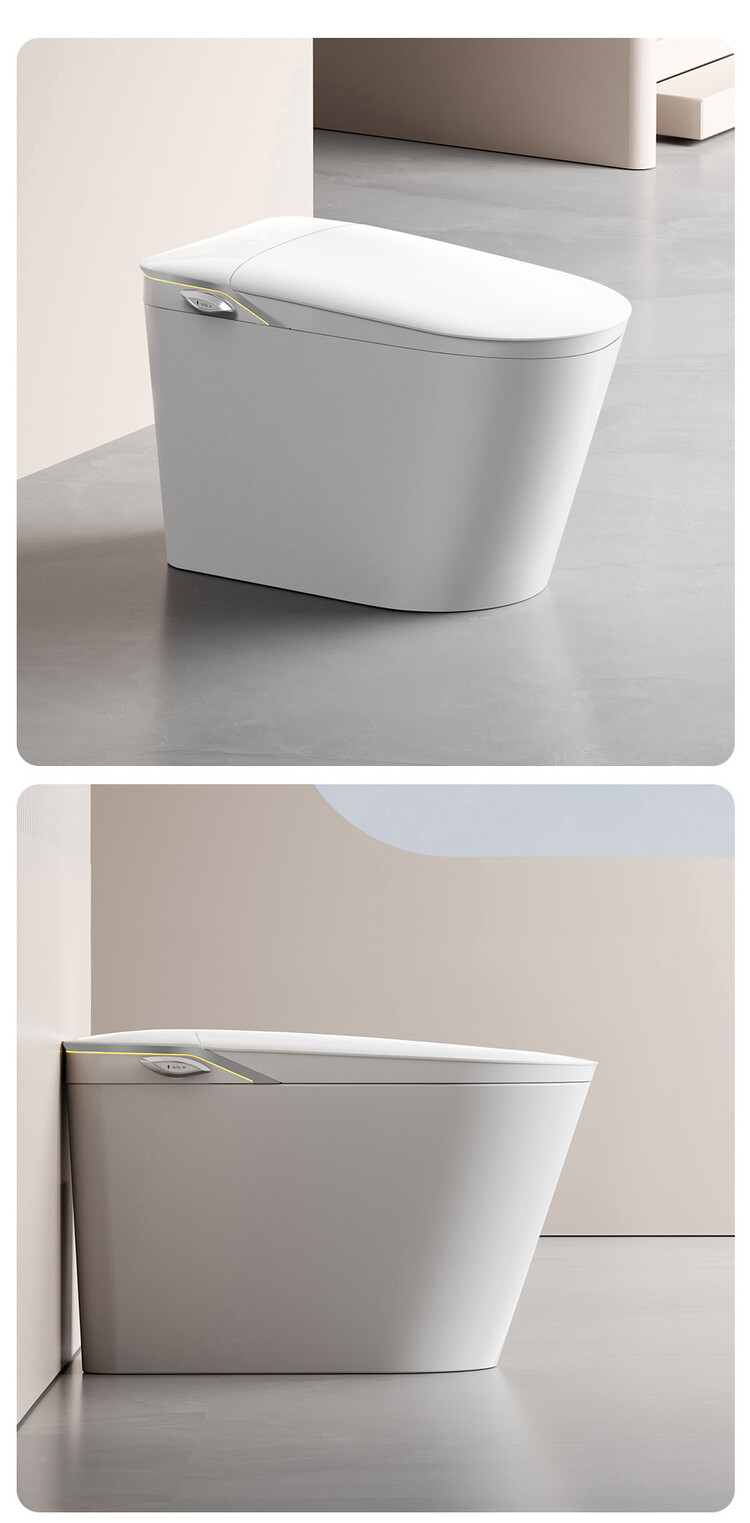 AKKTUEL Toilette intelligente IQ3 hauteur idéale, siège bidet automatique blanche