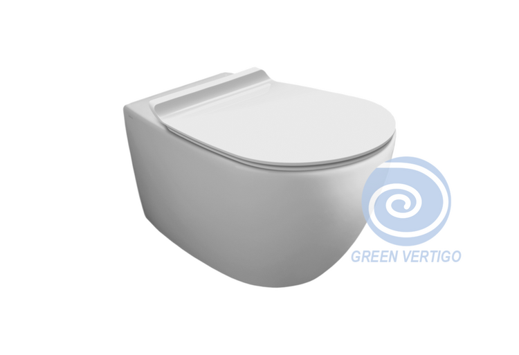 SIMAS Cuvette murale vignoni vertigo blanc lustré