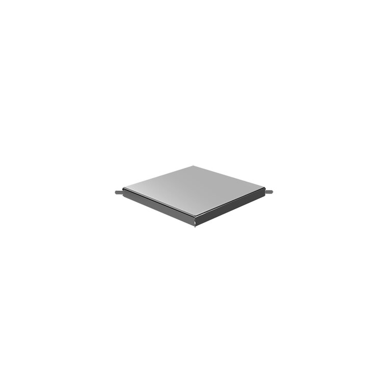 ZITTA Grille carré avec plaque reversible 6po x 6po en inox