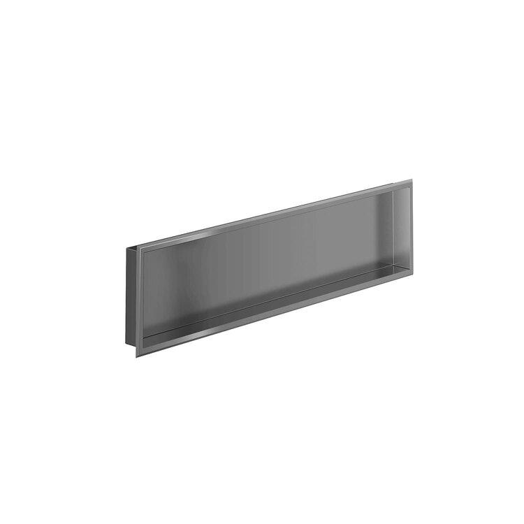 ZITTA Discontinué - niche inox 48po x 12po x 3po  1219mm x 305mm x 76mm