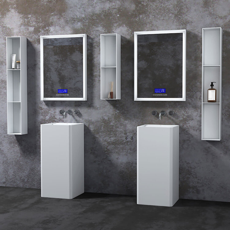 SLIK Demo cabinet mural 5-7/8 x 30 x 7-7/8 blanc