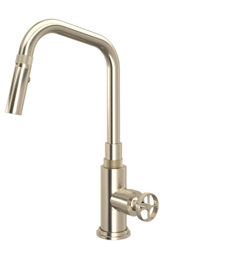 Rohl par House of Rohl Demo_robinet de cuisine retractable campo nickel satinée