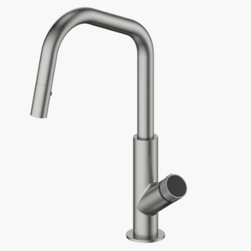 VOGT Demo robinet de cuisine mond 16po haut fini gunmetal/stainless noir