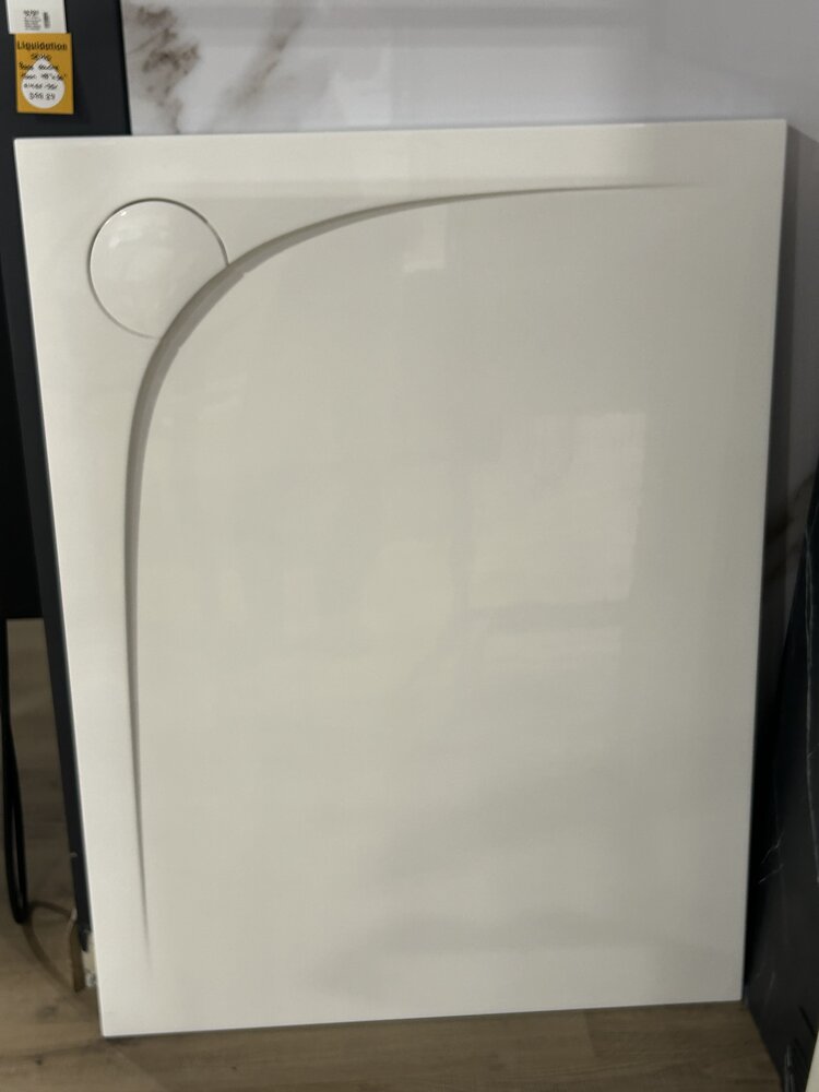 ZITTA d- Demo_ base de douche moon 48x36 brides incluses non installées