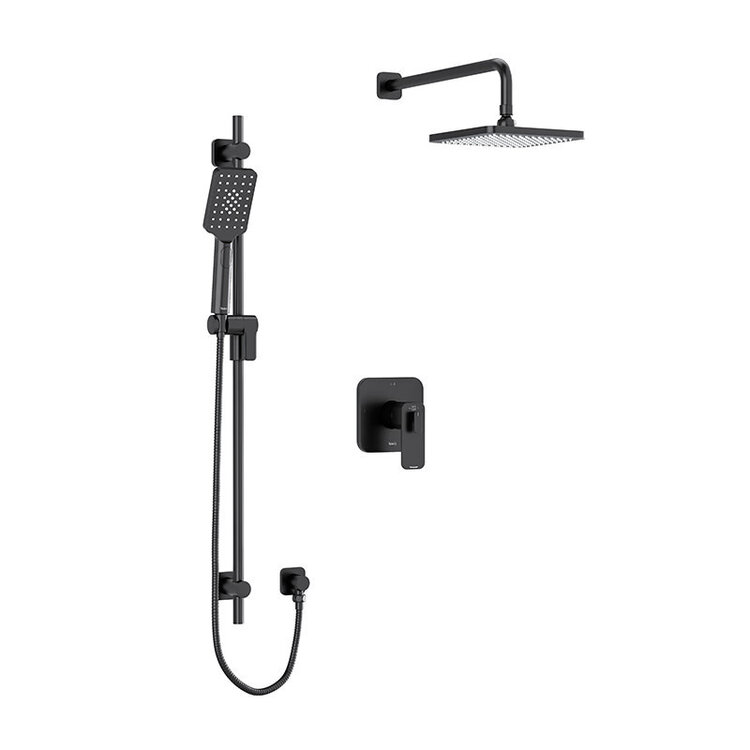 RIOBEL Finition de douche equinox thermo/pression equilibre noir