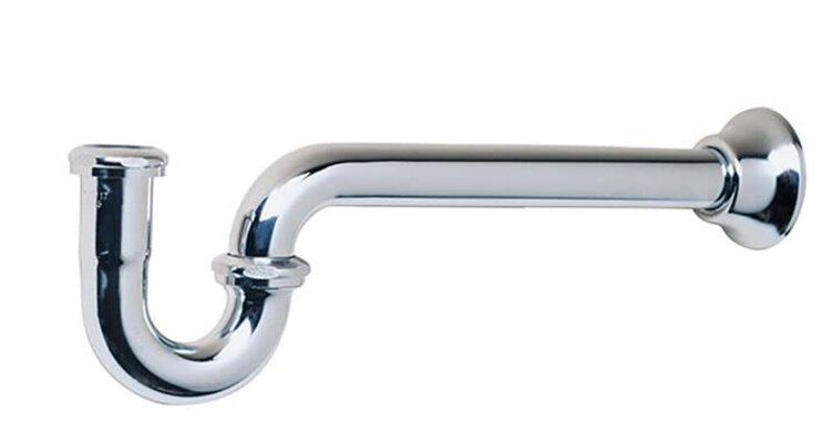 WALTEC Siphon en p 1-1/4D 22G en laiton chrome