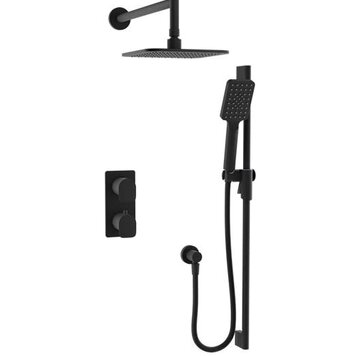 BARIL d- Finition de douche petite b04 termo 2 voies noir mat