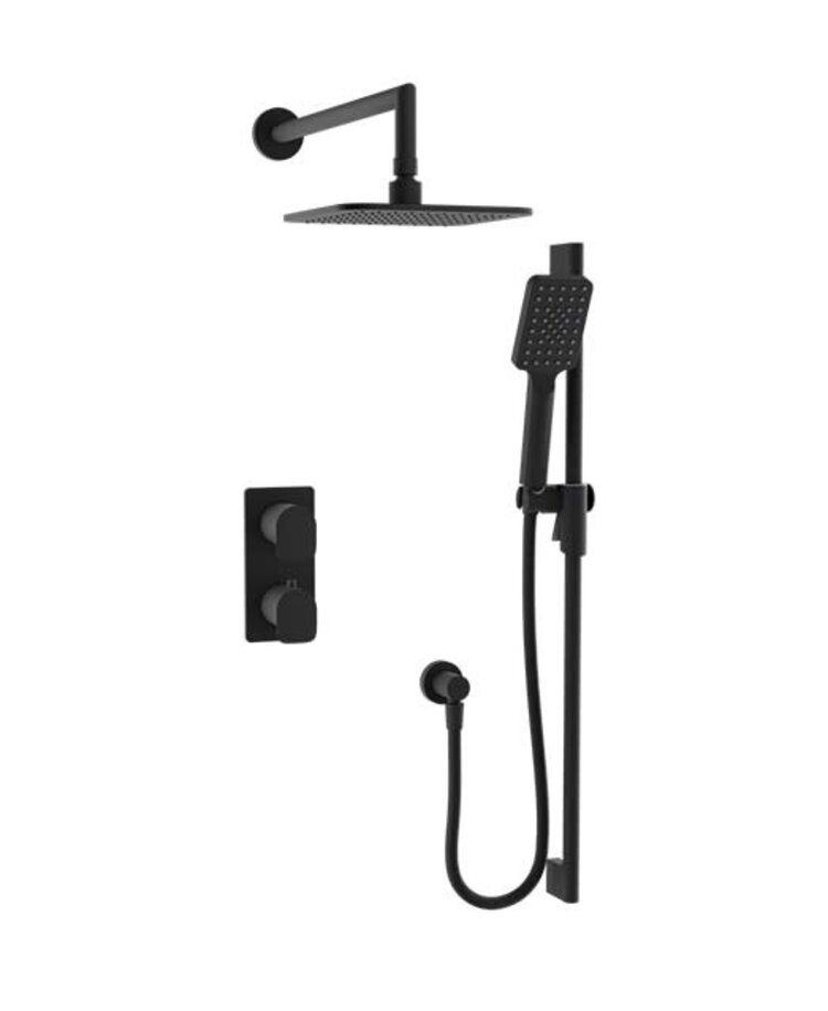 BARIL d- Finition de douche petite b04 termo 2 voies noir mat