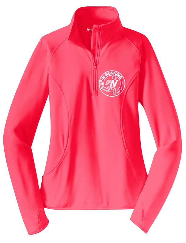 Up-N-Running Logo Half Zip - Women