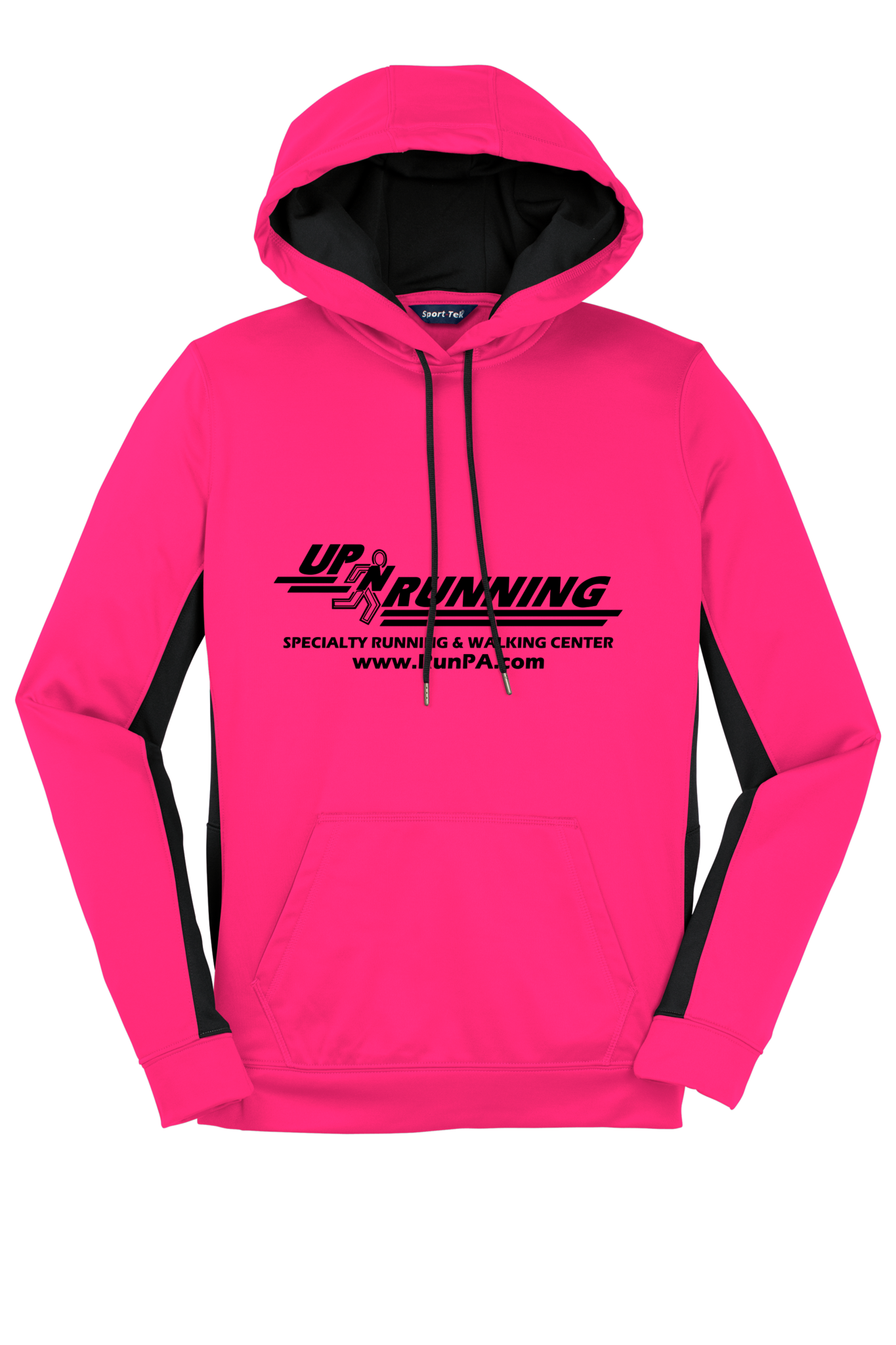 Fleece Hoodie with Up-N-Running Logo - Women