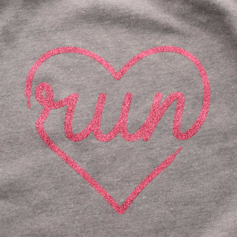 Mad Dash Creations Women's Run Heart Laces Slouchy Sweatshirt