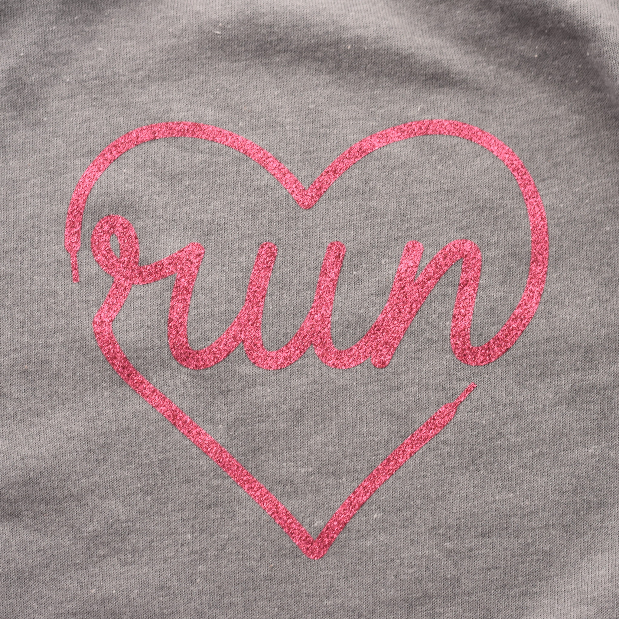 Mad Dash Creations Women's Run Heart Laces Slouchy Sweatshirt