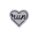 Mad Dash Creations Run Heart Laces Magnet