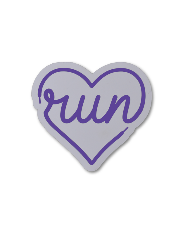 Mad Dash Creations Run Heart Laces Magnet