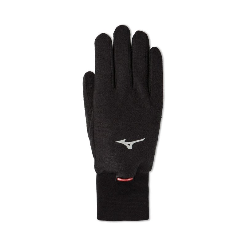 Mizuno Mizuno Breath Thermo Fleece Glove, Black