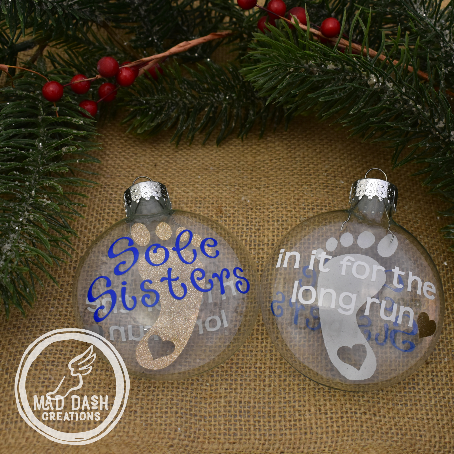 Mad Dash Creations Sole Sisters Ornament