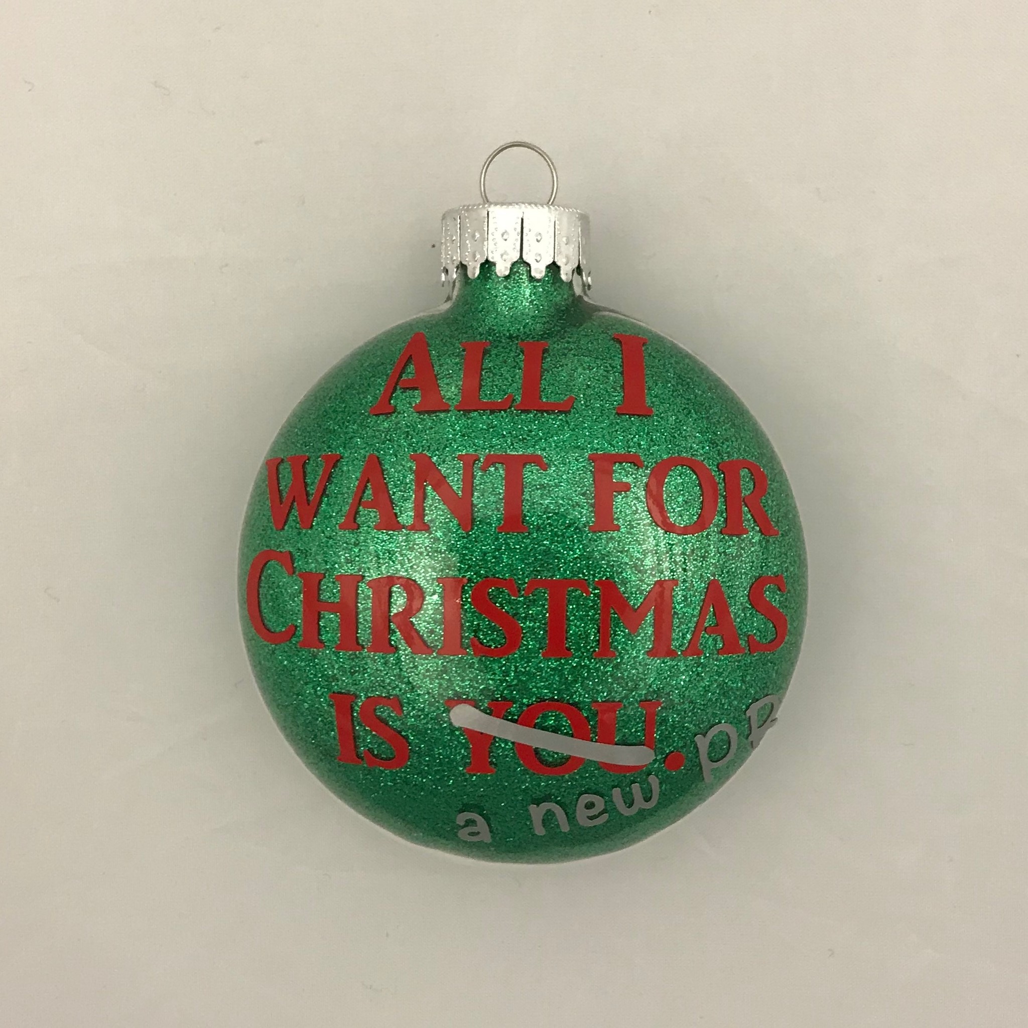 Mad Dash Creations All I want for Christmas is a New PR Ornament
