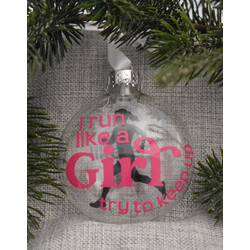 Mad Dash Creations Run Like a Girl Ornament