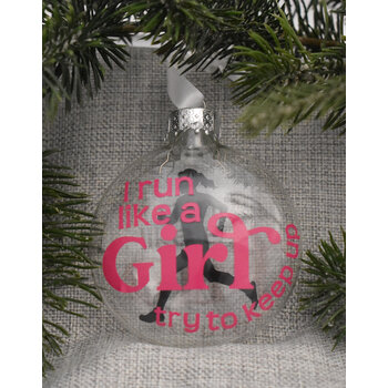 Mad Dash Creations Run Like a Girl Ornament