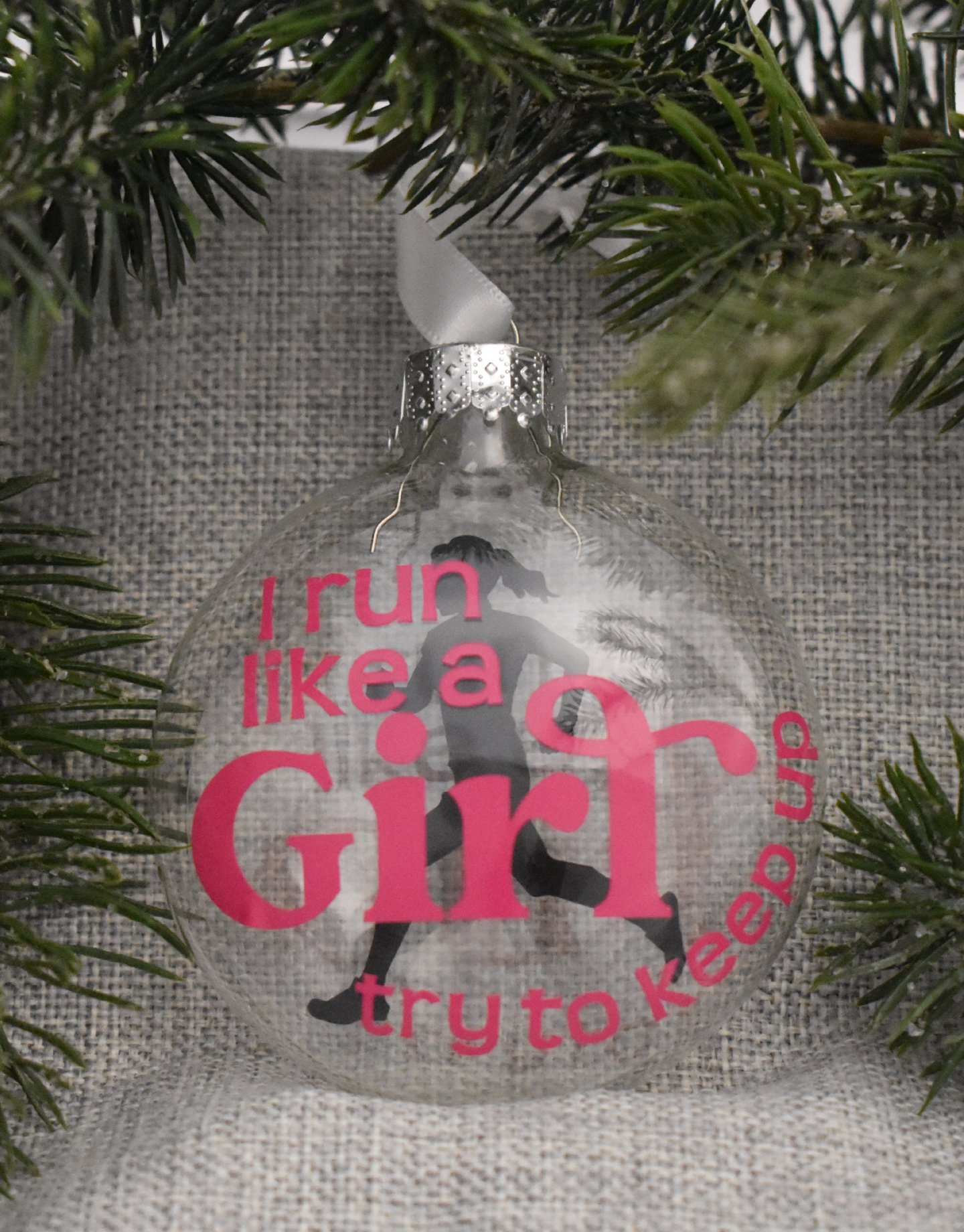 Mad Dash Creations Run Like a Girl Ornament