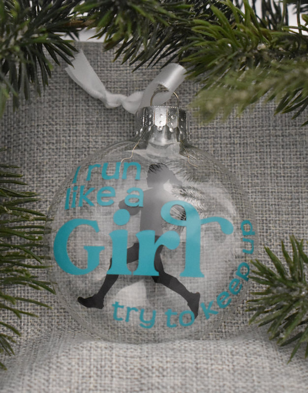 Mad Dash Creations Run Like a Girl Ornament