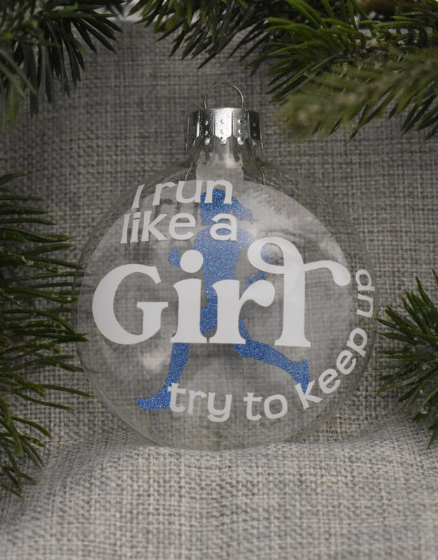 Mad Dash Creations Run Like a Girl Ornament