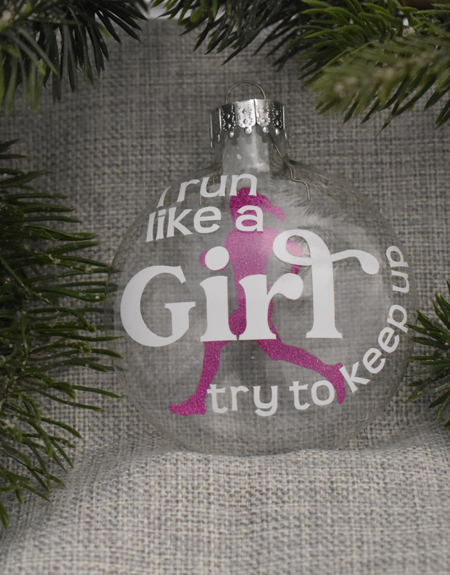 Mad Dash Creations Run Like a Girl Ornament