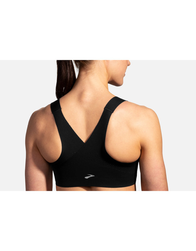 Brooks Dare Crossback Run Bra, Black