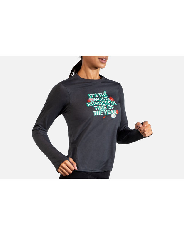 Brooks Women's Runderful Distance Graphic Long Sleeve