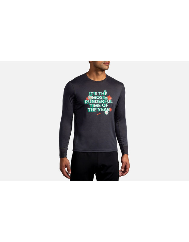 Brooks Men's Runderful Distance Graphic Long Sleeve