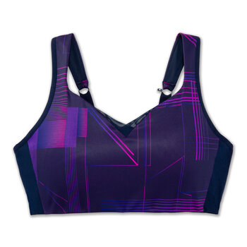 Brooks Drive Convertible Run Bra, Matrix Navy