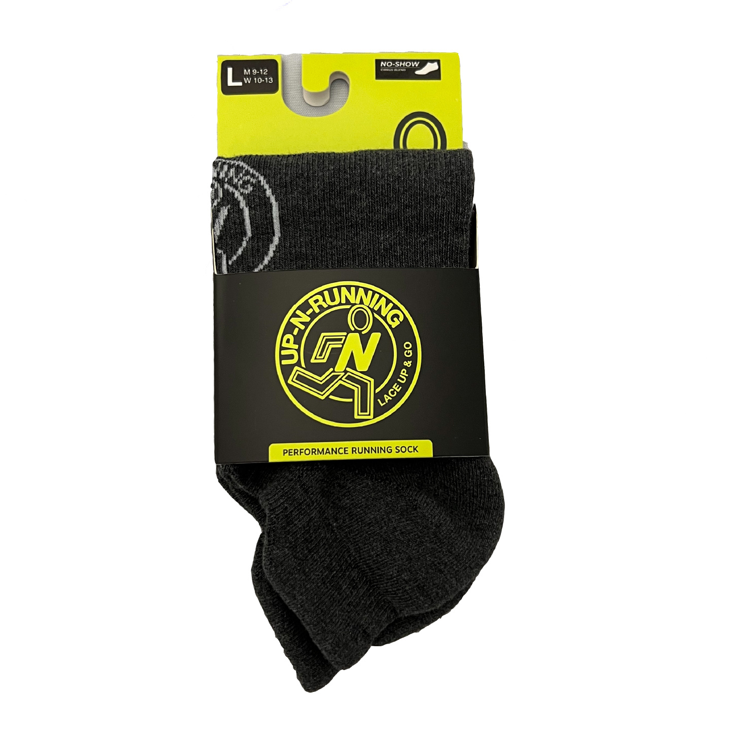 Up-N-Running Logo No Show Socks