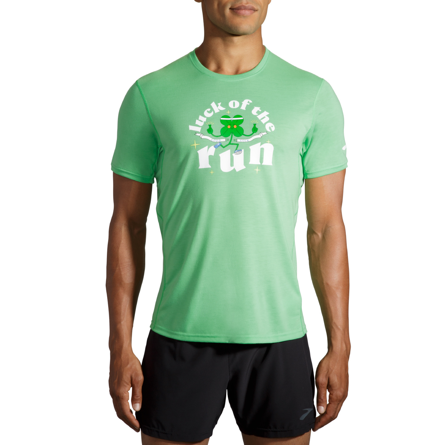Brooks Men's Luck of the Run Distance Graphic Short Sleeve