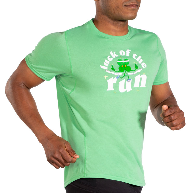 Brooks Men's Luck of the Run Distance Graphic Short Sleeve