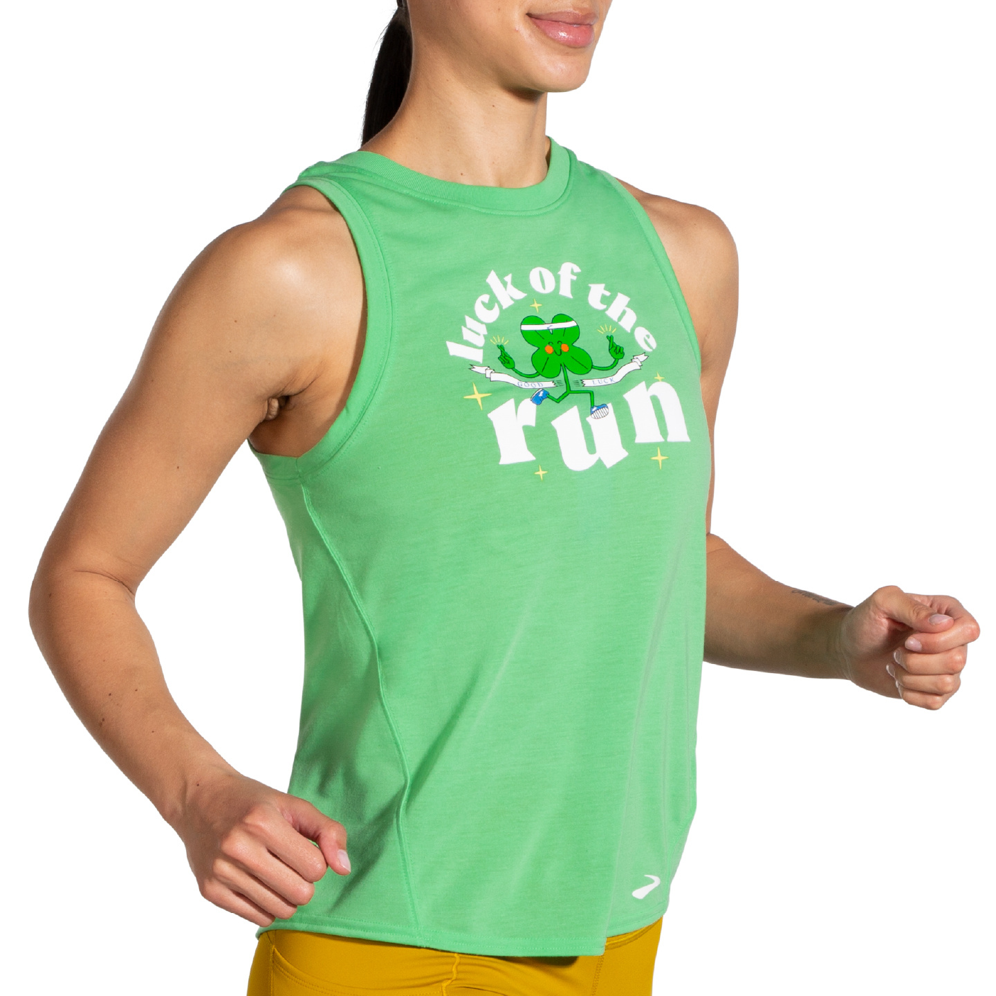 Brooks Women's Luck of the Run Distance Graphic Tank