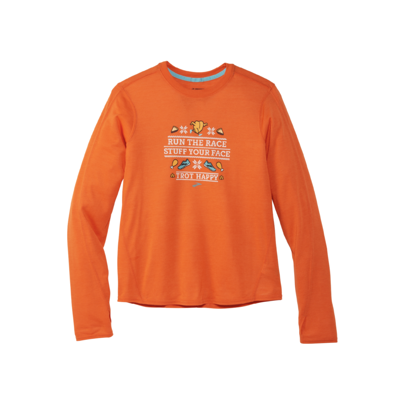 Brooks Women's Trot Happy Distance Graphic Long Sleeve,