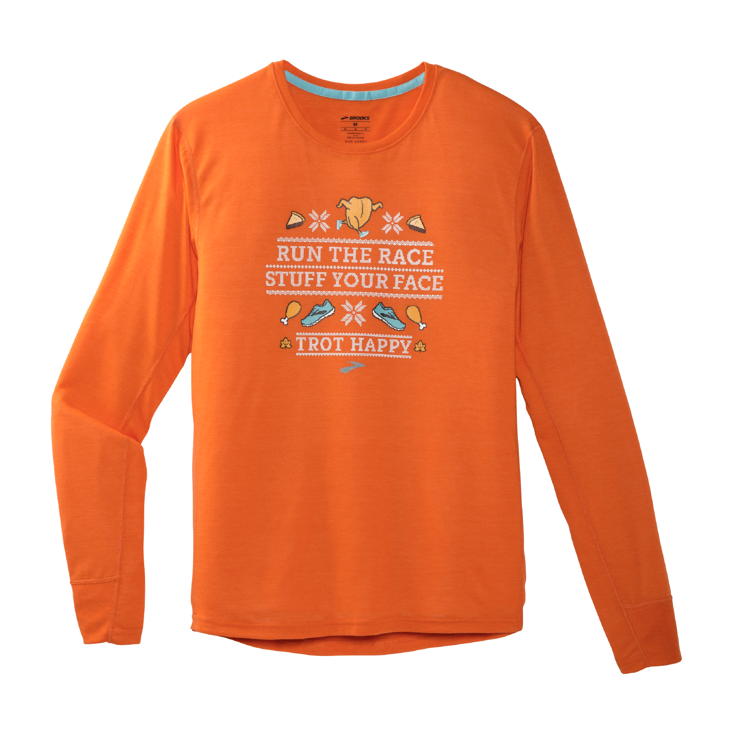Brooks Trot Happy Distance Graphic Long Sleeve - Men
