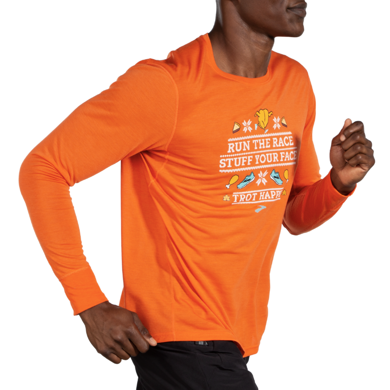 Brooks Men's Trot Happy Distance Graphic Long Sleeve