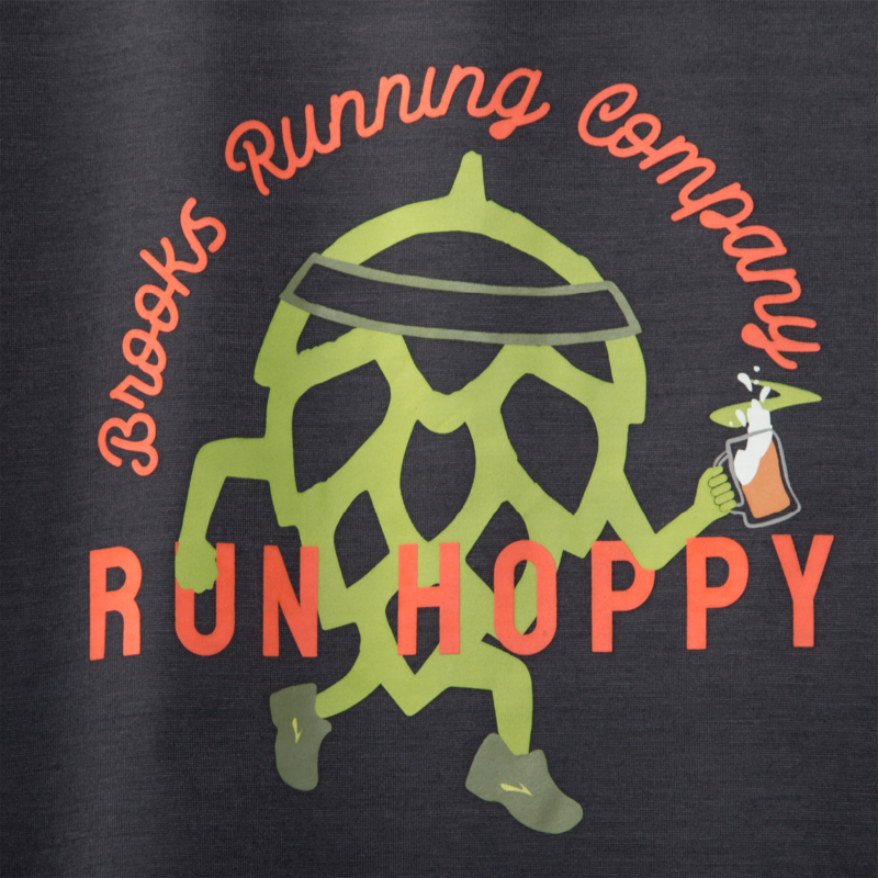 Brooks Men's Run Hoppy Distance Graphic Short Sleeve