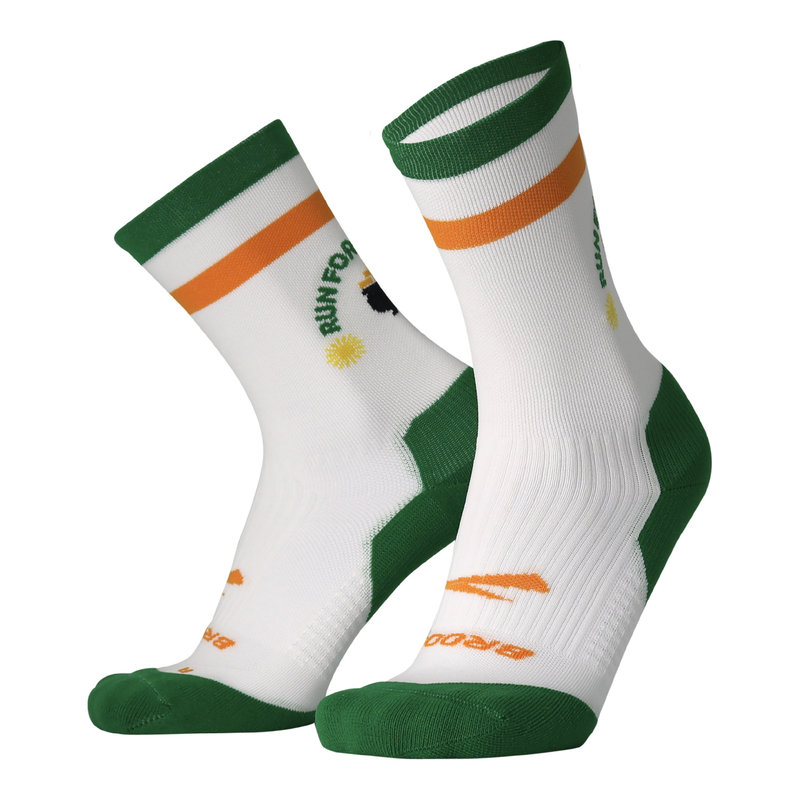 Brooks Run Lucky Ghost Crew Sock