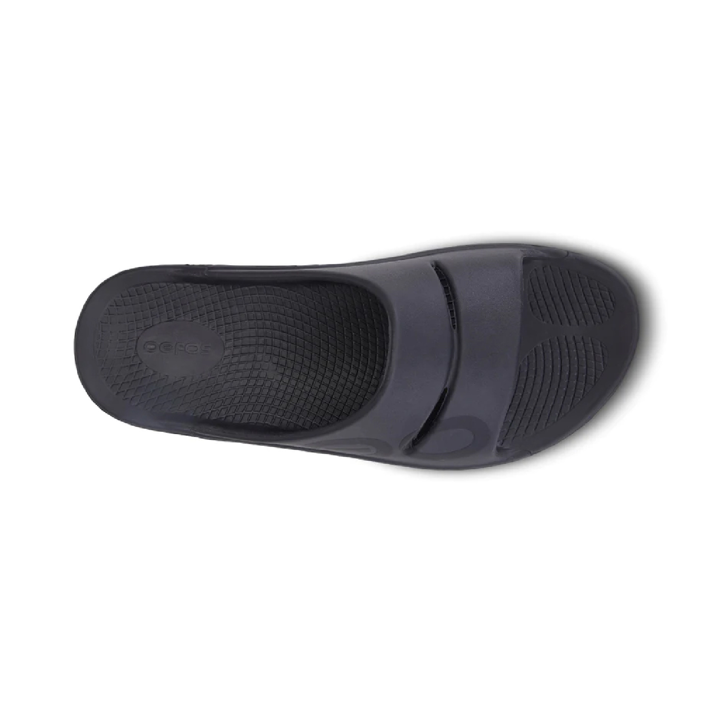 OOfos Ooahh Sport Slide, Black Matte