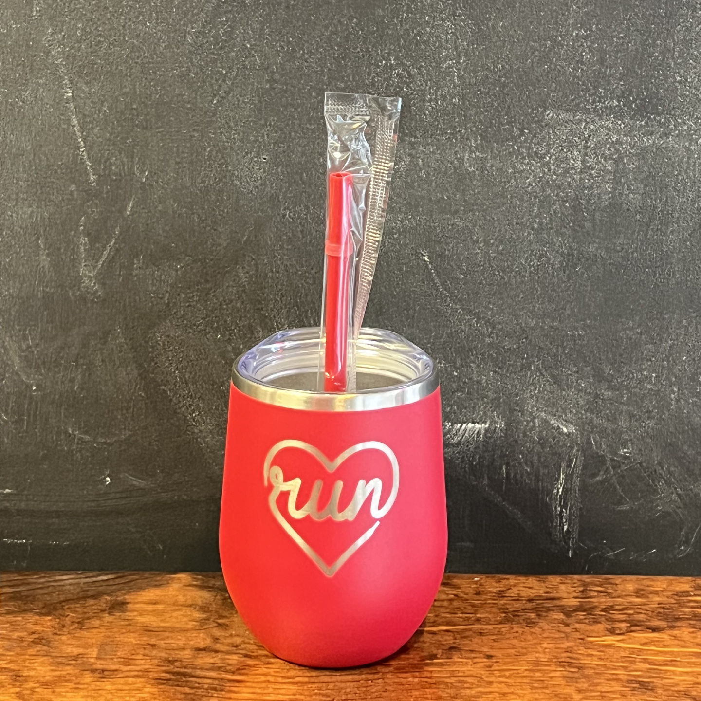 Mad Dash Creations Run Heart Metal Wine Tumbler