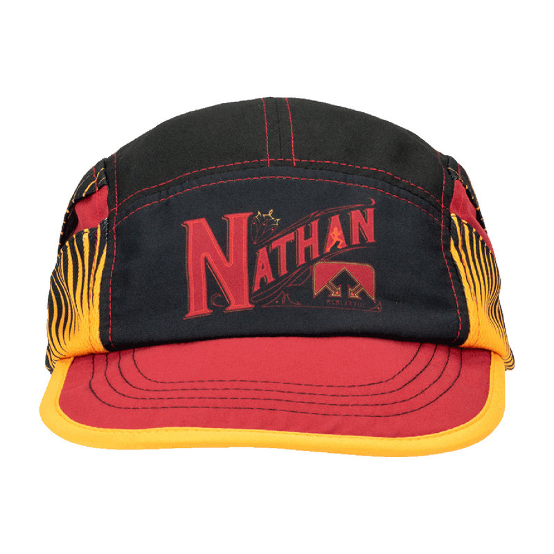 Nathan Quick Stash Run Hat, Chili Pepper/ Black