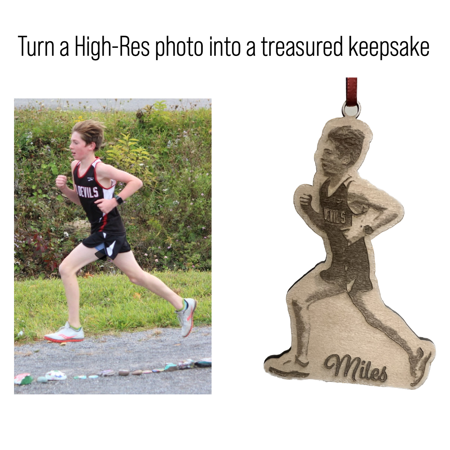 Mad Dash Creations Custom Wooden Picture Ornament