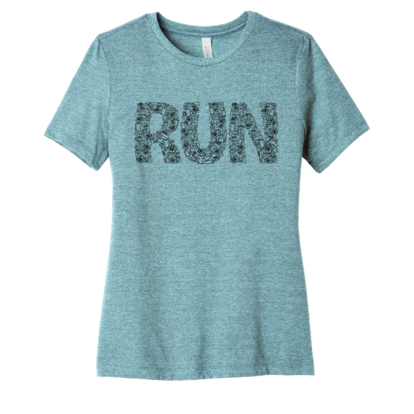 Mad Dash Creations Women's RUN Collage Tee