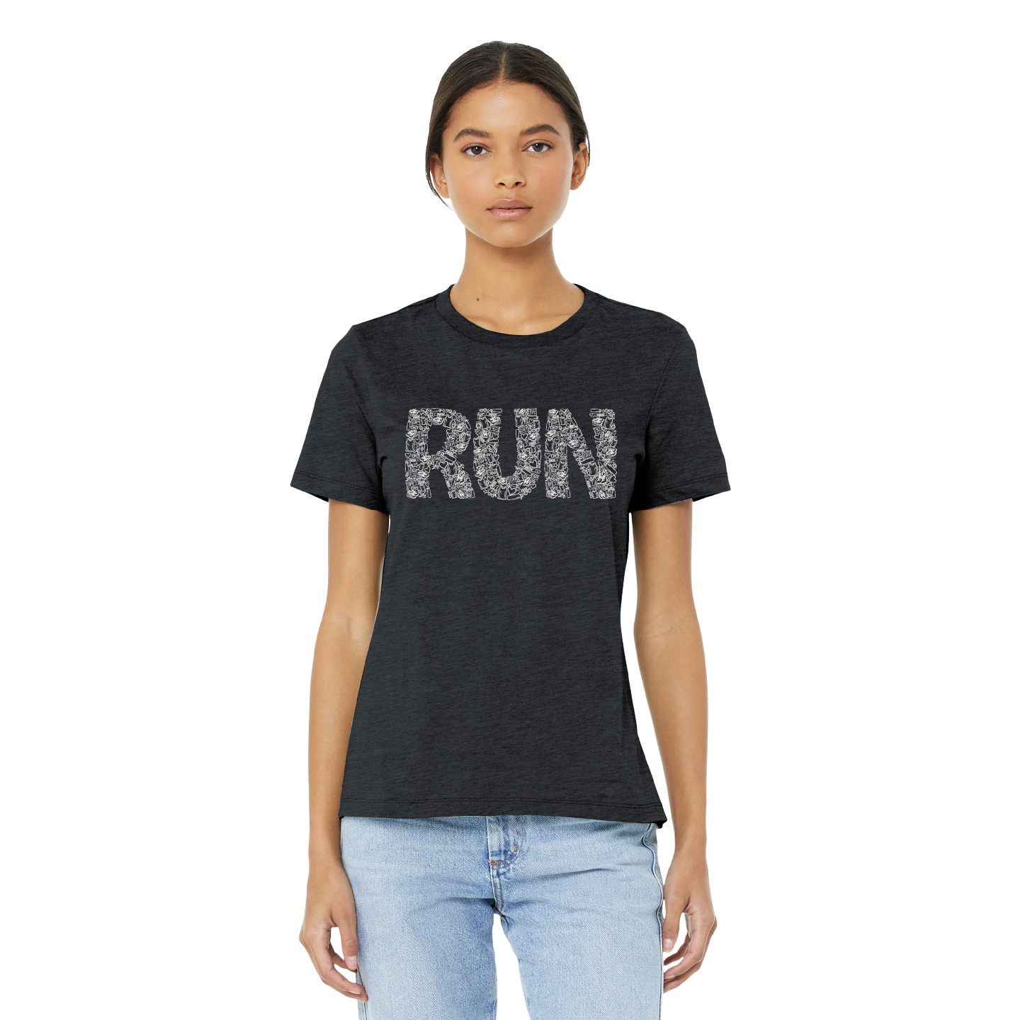 Mad Dash Creations Women's RUN Collage Tee