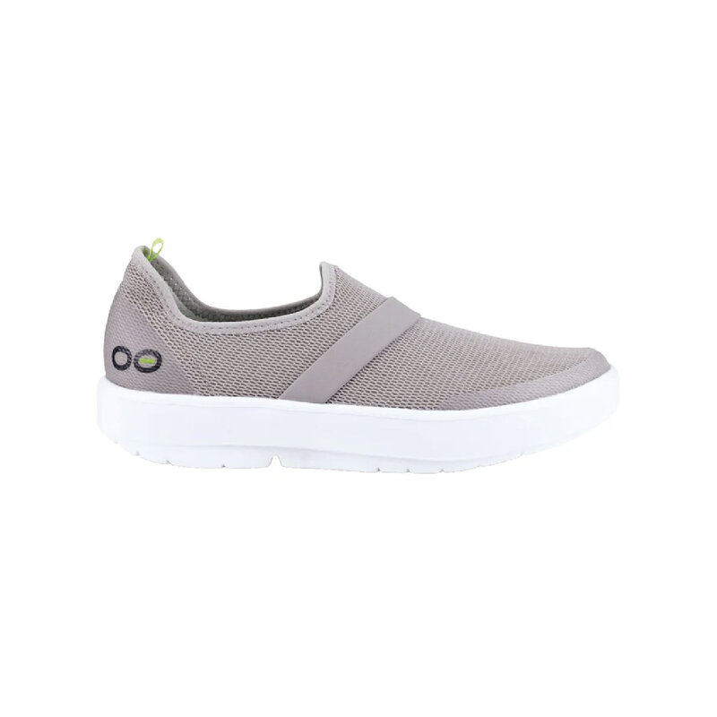 OOfos OOmg Women's Low Mesh, White/Grey