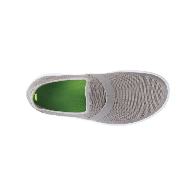 OOfos OOmg Women's Low Mesh, White/Grey