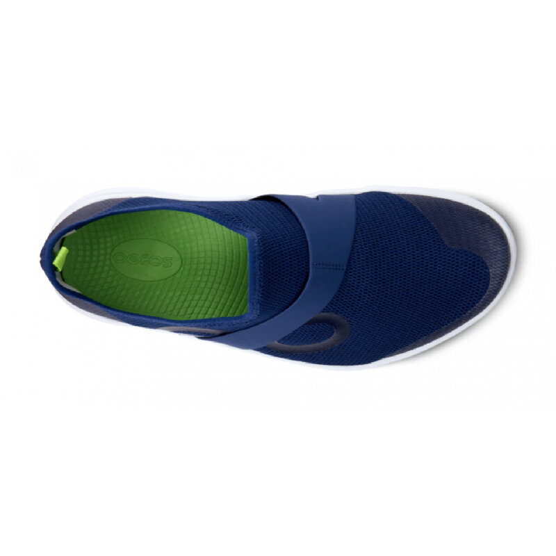 OOfos OOmg Low Mesh, White/Navy